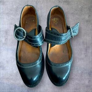 Fluevog - Adrians Allison Black Leather Mary Jane Shoes size 8